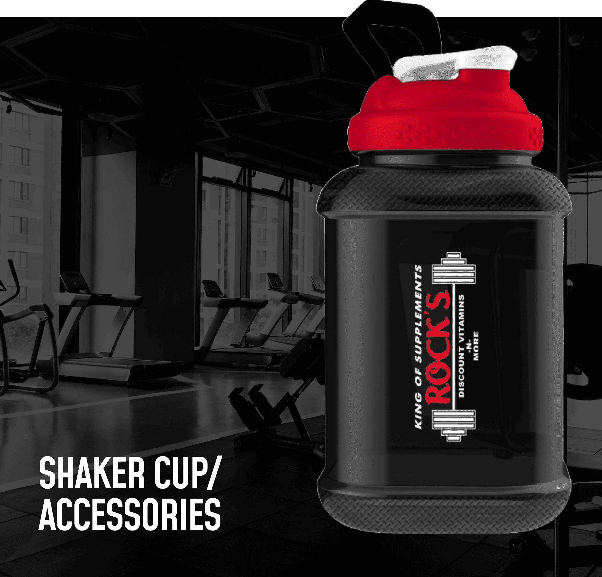 King of Supplements Shaker Cup/Accessories - Discount Vitamins - Gym Equipment